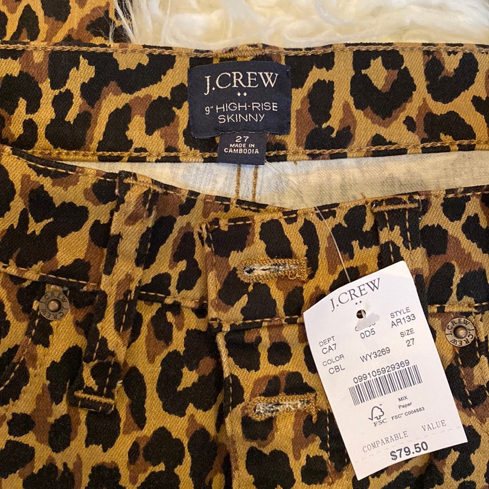 J.Crew Leopard Skinny Jeans